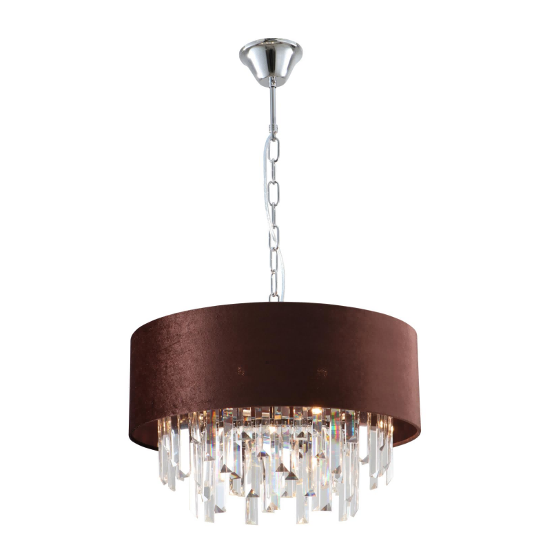 7-lights k9 k9 Crystal Velvet Shades Chandelier