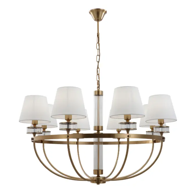 8-Shades Bowl Dining Vintage ແລະ Chandelier ຫ້ອງຮັບແຂກ