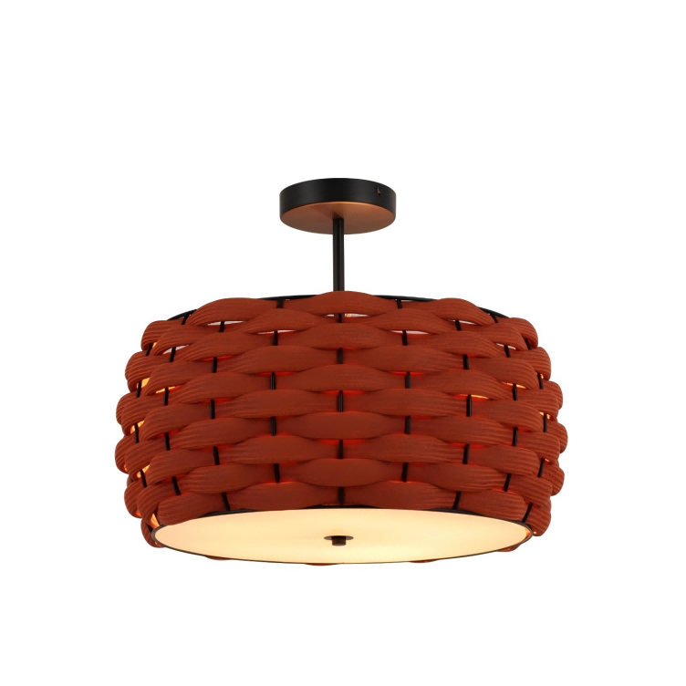 Handwoven Flush Mount ແສງສະຫວ່າງເພດານ