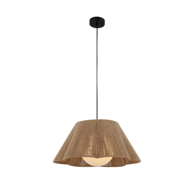 hemp rofe ແລະ shade shade pendant ໂຄມໄຟ