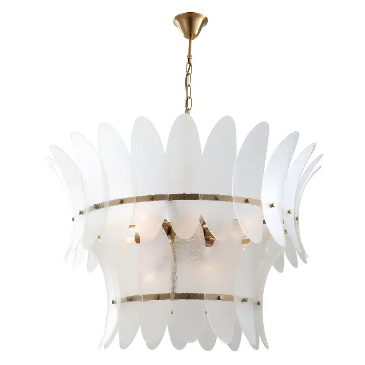 Chandelier ທອງເຫລືອງຫລູຫລາຂະຫນາດໃຫຍ່ທີ່ທັນສະໄຫມ