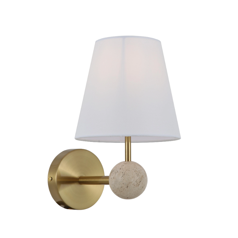 ຝາ Travertine Sconce
